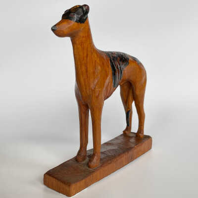 Hand-Carved Dog Figurine - McGee