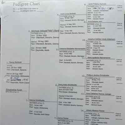Ancestral linage for Georg Berthold: Family tree