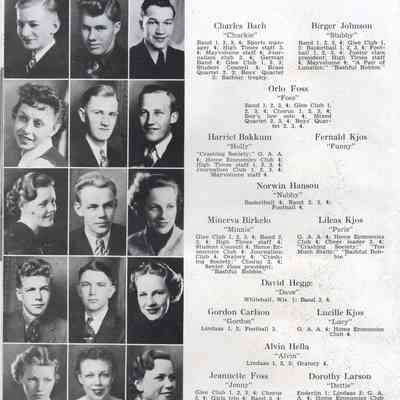 Mayville High School 1937 Yearbook: Senior photos, page ten