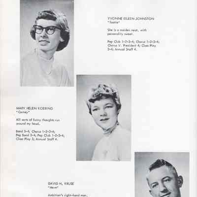 Hillsboro High School 1955 Yearbook: Class of 1955 Senior photographs, page 14