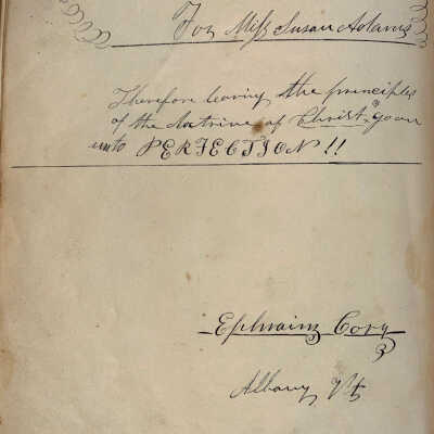 1840 Autograph Album/Journal