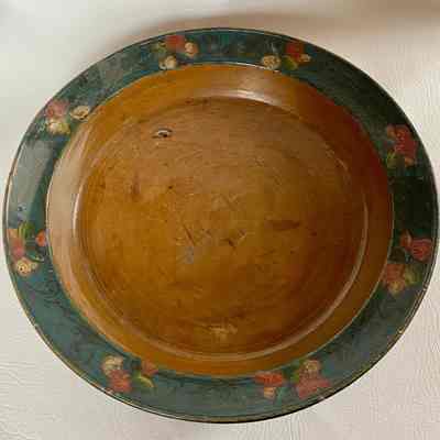 Norwegian Rosemaled Wooden Bowl