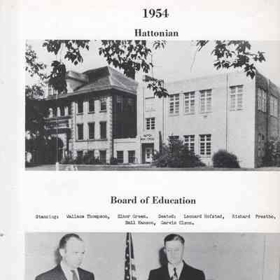 Hatton High School: 1954 Yearbook title page