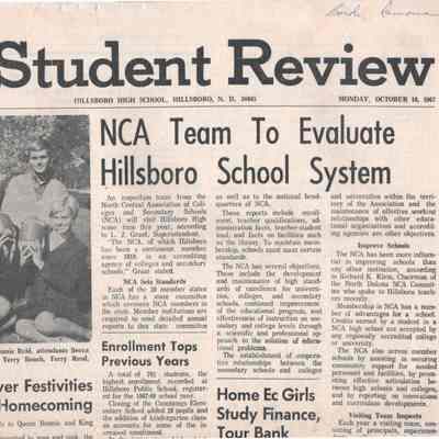 Hillsboro High School 1967 News (Oct-Dec)