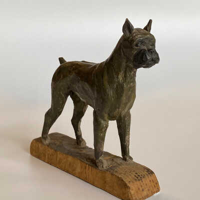 Hand-Carved Dog Figurine - McGee