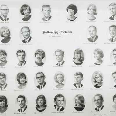 Hatton High School: Class of 1966 graduating students