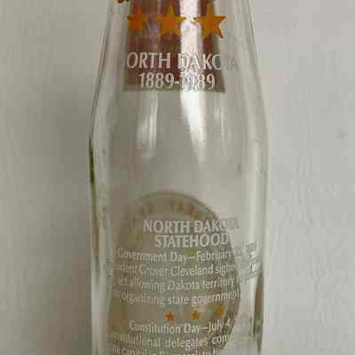Coca-Cola North Dakota Centennial Bottle - 1989