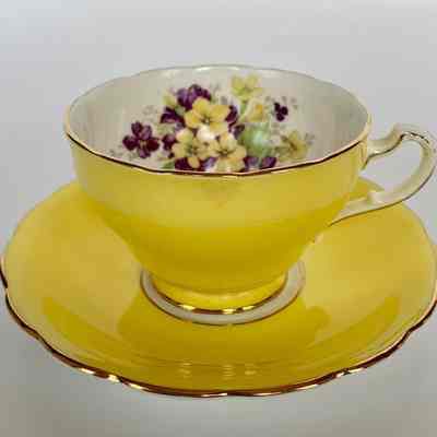 Cup and Saucer - Donated in memory of Esther (Mrs. Morris) Larson