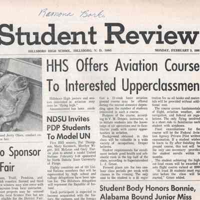 Hillsboro High School 1968 News (Feb-May)