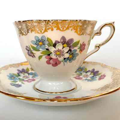 Cup and Saucer - Donated by Selma (Mrs. James) Leum