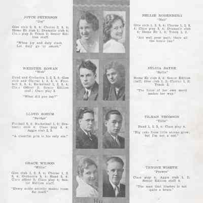 Hillsboro High School 1932 Yearbook: Class of 1932 Senior photographs on page five