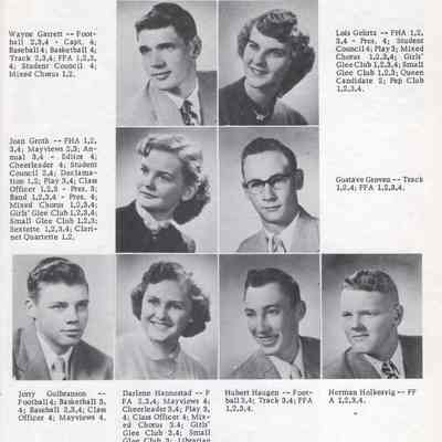 Mayville High School 1953 Yearbook: Senior photos, page 39