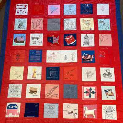 1776 Bicentennial Quilt made by Hillsboro Students