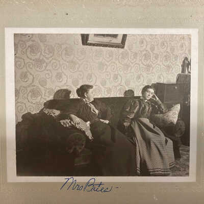 Mrs. Bates and unknown woman