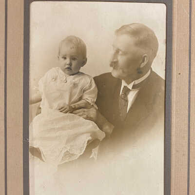 Lois Virginia Roma with Grandpa Roma
