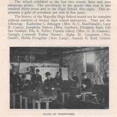 Mayville High School 1913 Yearbook: History, fifth page