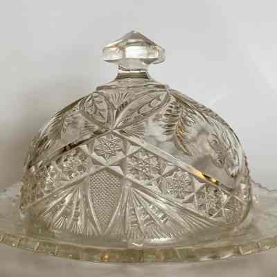 Crystal Butter Dish