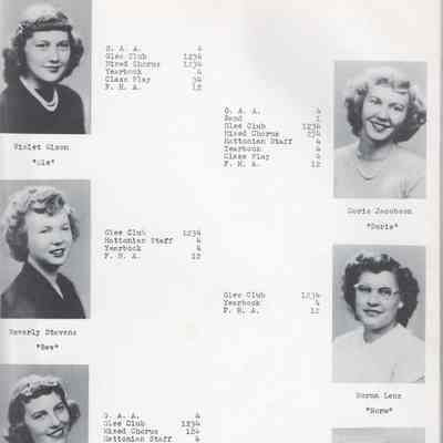 Hatton High School 1950 Yearbook: Class of 1950 Senior photographs, page 3
