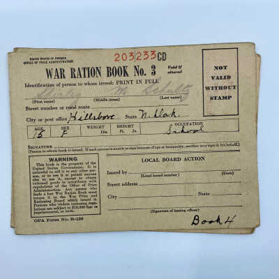 WW II Ration Book