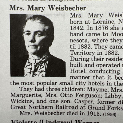 Weisbecker family: Philip & Mary Weisbecker, 1882 pioneers of Grandin, Traill County, Dakota Territory