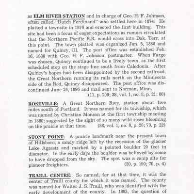 Origins of North Dakota Place Names, Traill County: Page 38