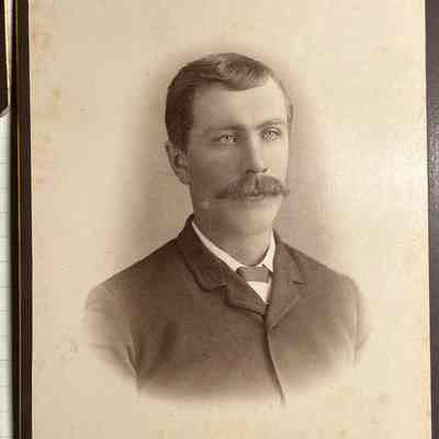 Skrivseth Studio photograph, taken in about 1880 in Hillsboro, DT.: Herman Lindeman, first husband of Mary Bohnsack