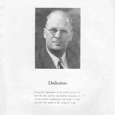 Mayville High School 1949 Yearbook: Dedication, page 3