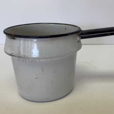 Small Enamel Pot or Drinking Cup