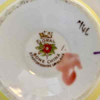 Cup and Saucer - Donated in memory of Esther (Mrs. Morris) Larson