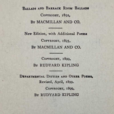 Copyright page