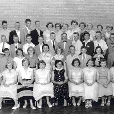 Traill County Rural Schools, Eighth Grade Graduates photo, 1955