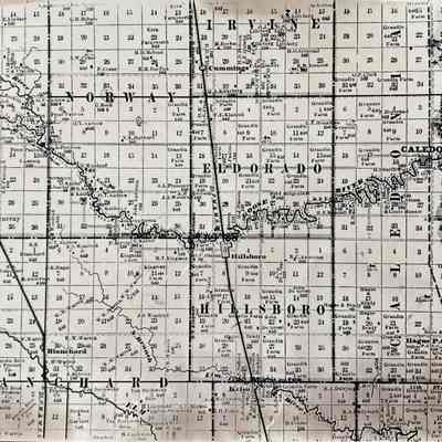Partial early Map of Traill County