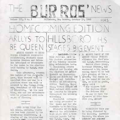 Hillsboro High School 1940 News (Oct-Dec)