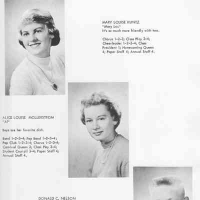 Hillsboro High School 1955 Yearbook: Class of 1955 Senior photographs, page 15
