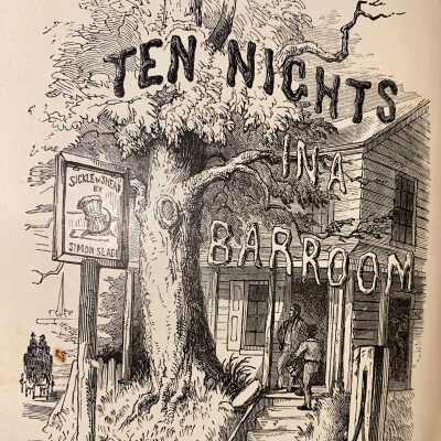 Title page: Ten Nights in a Barroom by T. S. Arthur