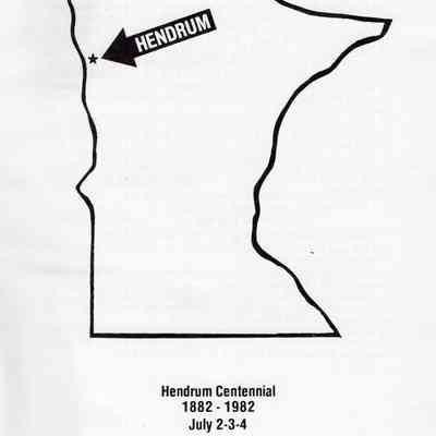 Hendrum Centennial Book, 1882-1982, Title, page 1