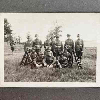 A photograph of Traill County, ND, National Guard Company L soldiers.