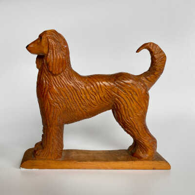 Hand-Carved Dog Figurine - McGee