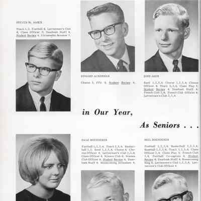 Hillsboro High School 1967 Yearbook: Class of 1967 Senior photographs on page 8