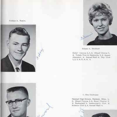 Hillsboro High School: Class of 1962 Senior photos, page 15