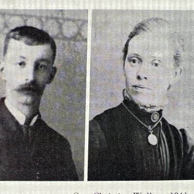 Walker family: Fred and Olive (Greenwood) Walker, 1885 homesteaders by Mayville, Traill County, Dakota Territory
