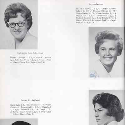 Hillsboro High School: Class of 1962 Senior photos, page 14