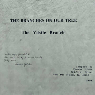 Title page of booklet by Eleanor Ydstie
