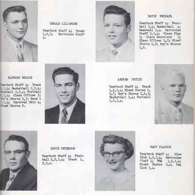 Hatton High School 1957 Yearbook: Class of 1957 Senior photographs, page 3