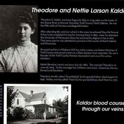 2015 Kaldor Reunion Book: Theodore and Nettie (Larson) Kaldor by Susie (Kaldor) Heaton