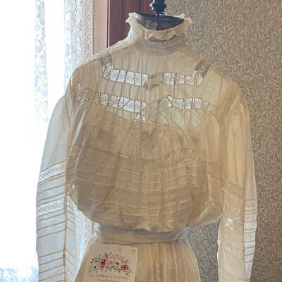 1909 Wedding Dress of Mrs. William Charles (Anna Bertha Bromberg) Henning