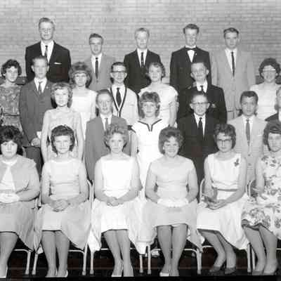 Traill County Rural Schools, Eighth Grade Graduates photo, 1963