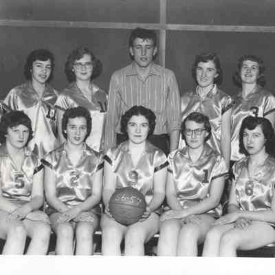 Caledonia High School, 1956-57 Girl's Basketball Team