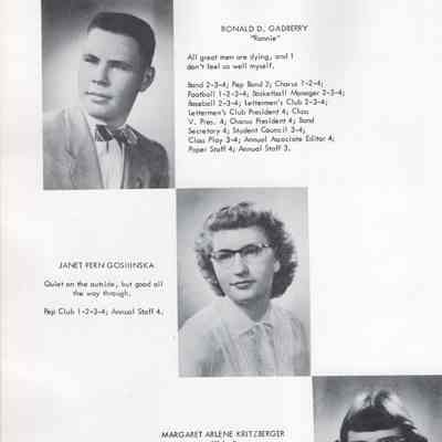 Hillsboro High School 1954 Yearbook: Class of 1954 Senior photographs, page 14