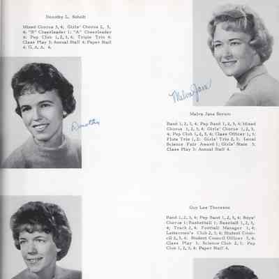 Hillsboro High School: Class of 1962 Senior photos, page 23